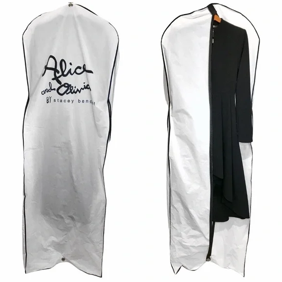 ALICE+OLIVIA new Alcina Black High-Low Tailored Pleated Luxury Dress Trench Coat - Picture 14 of 17